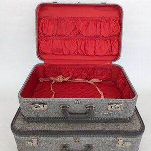 💼✈️ Vintage TravelJoy 2 x Locking Hardshell Suitcases ✈️💼